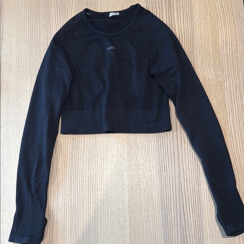 Gymshark Blue Crop Sweatshirt